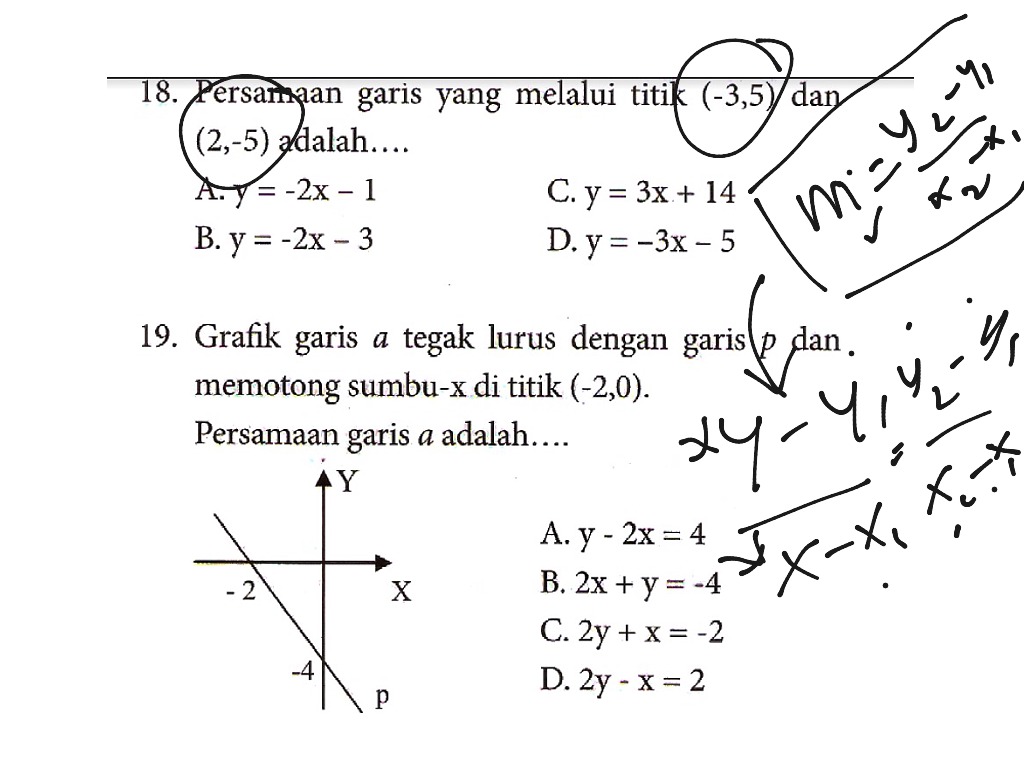 math persamaan garis lurus  Math  ShowMe